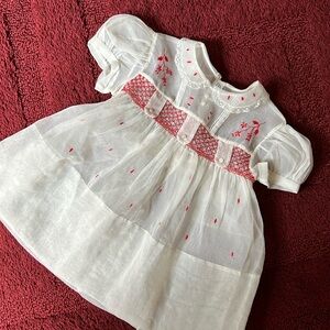 Sweet Handmade Smocked Baby Girl Dress